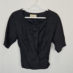 Vintage Forman & Gumner Black Western Blouse